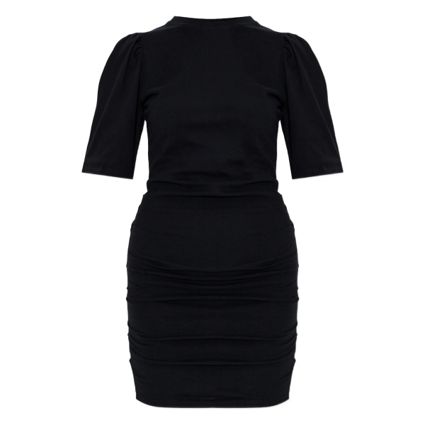 Mylda puff-sleeve gathered mini dress