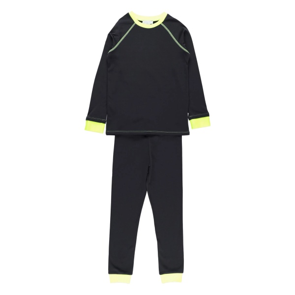 neon-trimmed fleece tracksuit