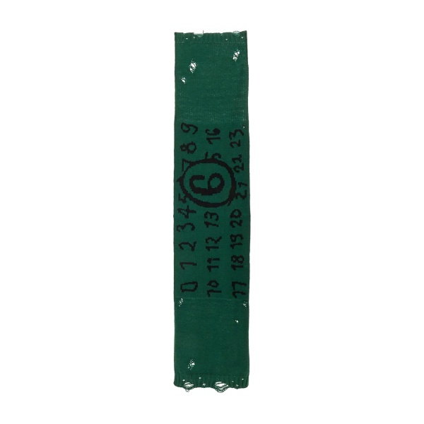 number-motif scarf