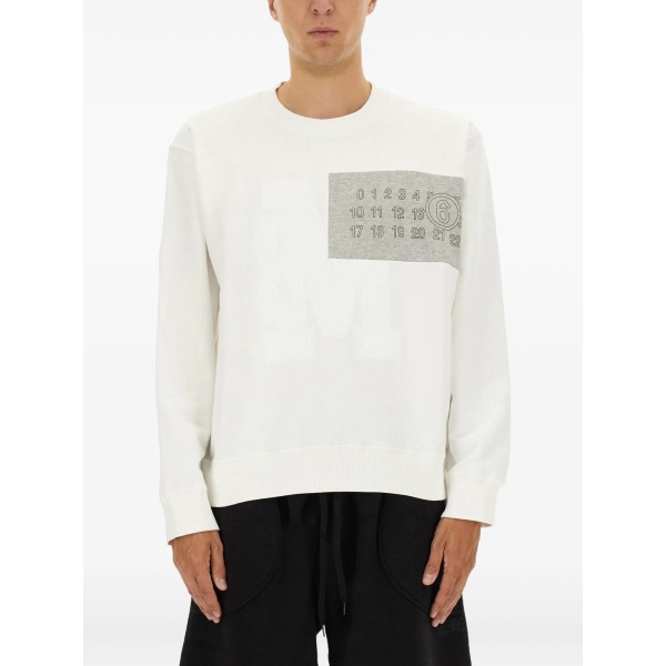 Numbers-motif sweatshirt