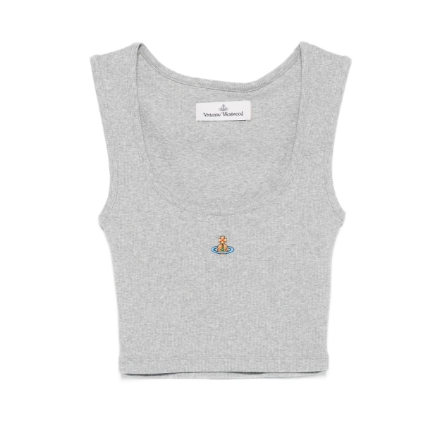 Orb embroidery sleeveless tank top