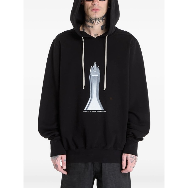 oversized printed hoodie