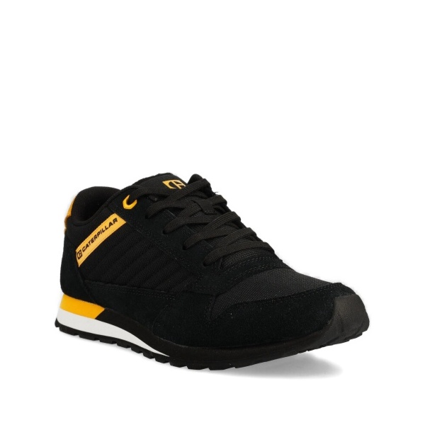 panelled lace-up sneakers