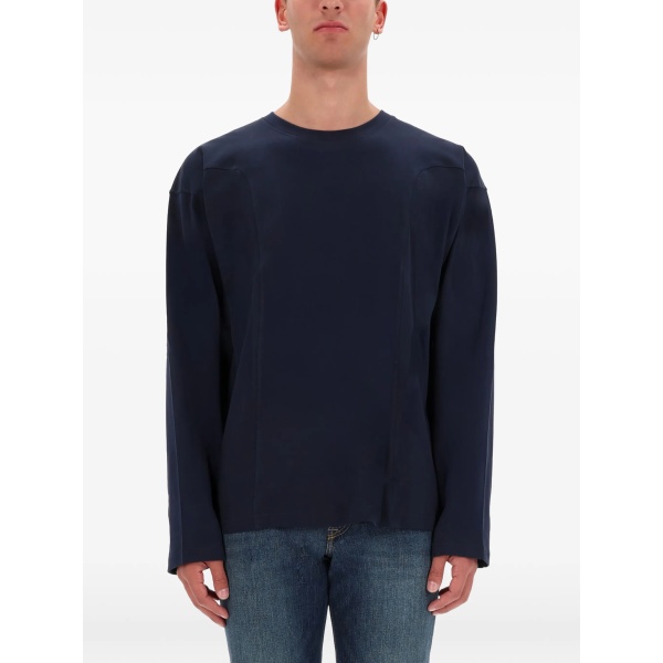 panelled long-sleeve T-shirt