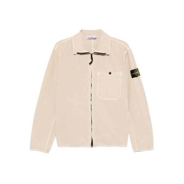 patch-pocket zip overshirt