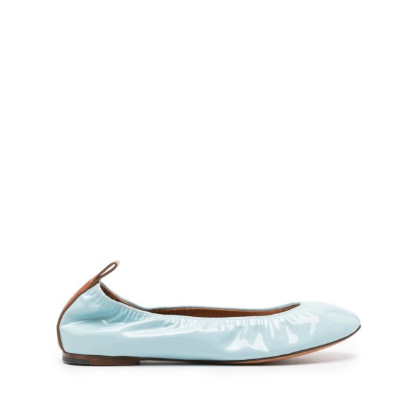 patent leather ballerina shoes