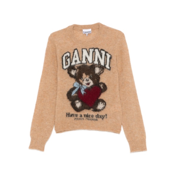 patterned-jacquard sweater