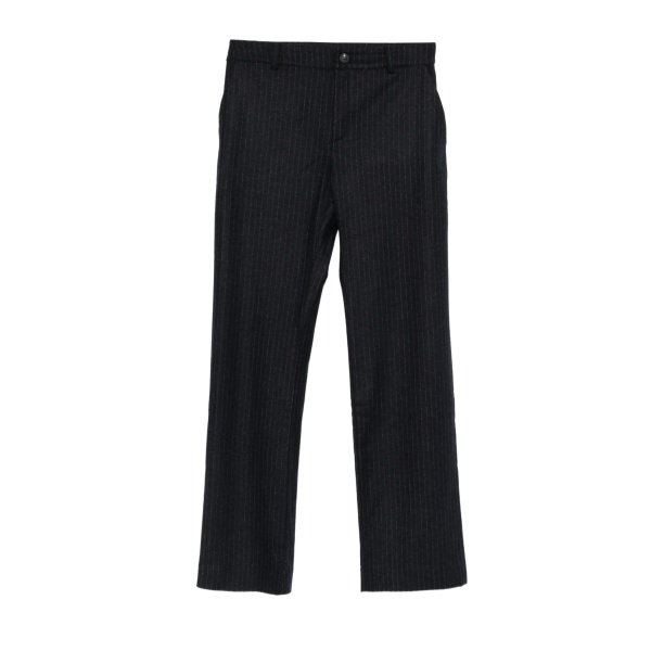 pinstripe-pattern trousers
