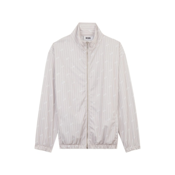 pinstripe windbreaker