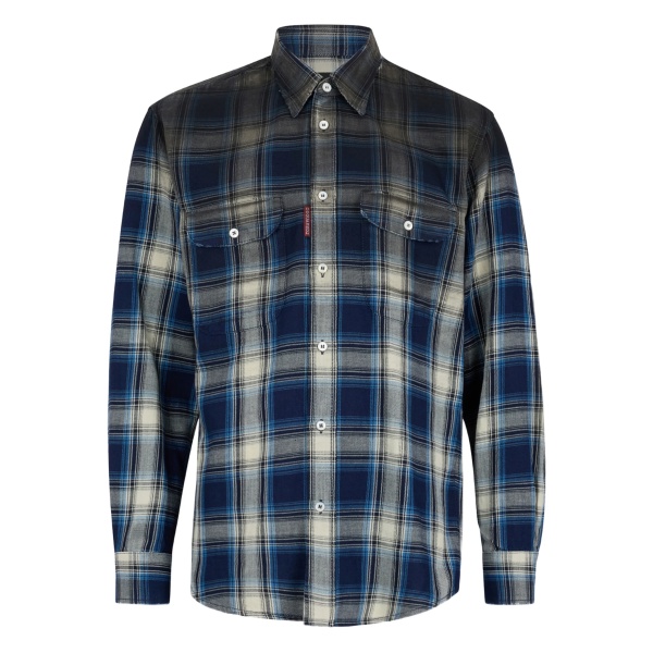 plaid pocket shirt
