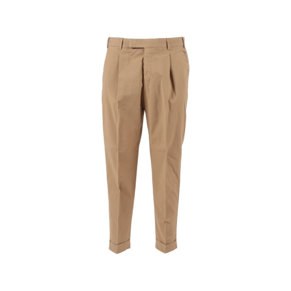 pleat-flap trousers