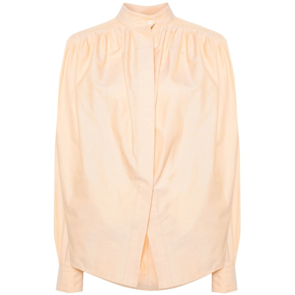 pleated cotton shirt