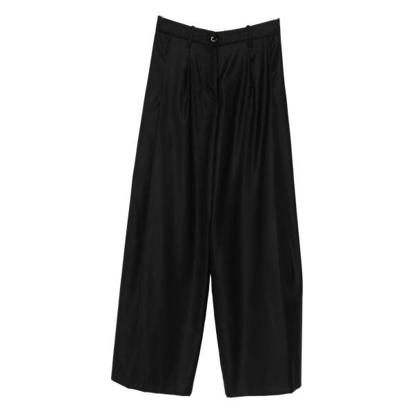 pleated palazzo trousers