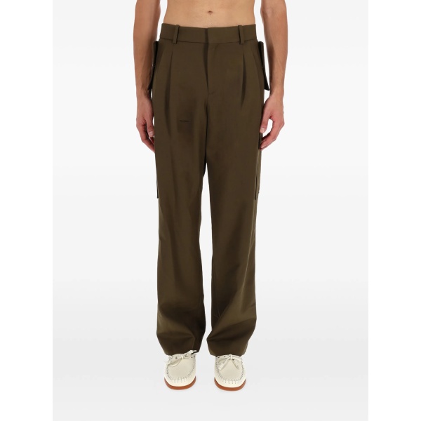 pleated pockets trousers