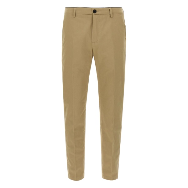 pleated zip-fly trousers