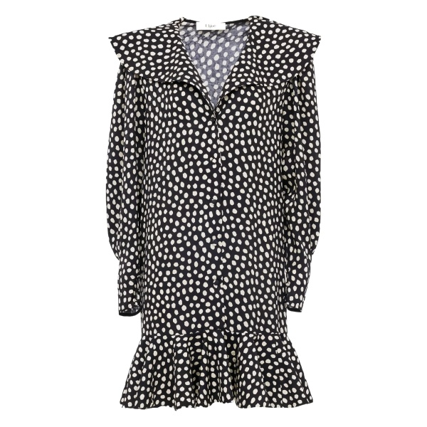 polka dot-pattern dress