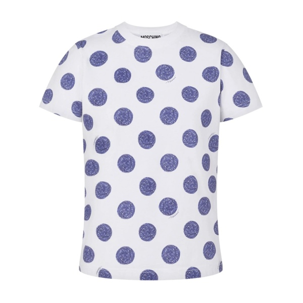 polka dot-print T-shirt
