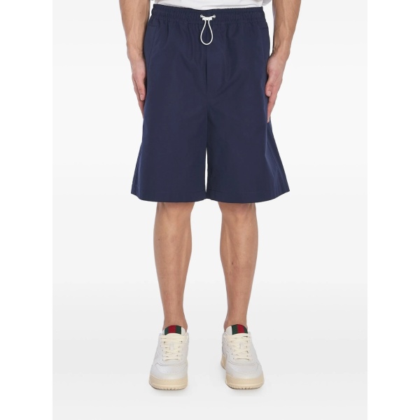 poplin bermuda shorts