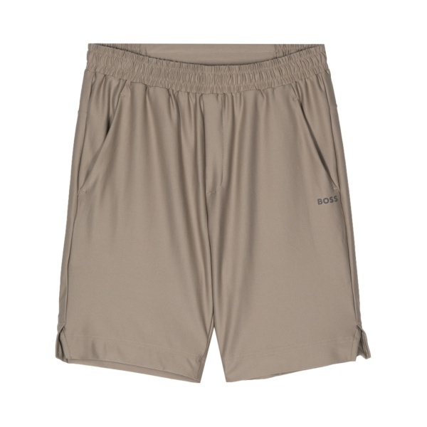 reflective-logo bermuda shorts
