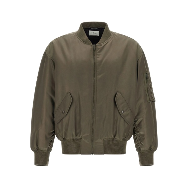 ribbed-cuff bomber jacket