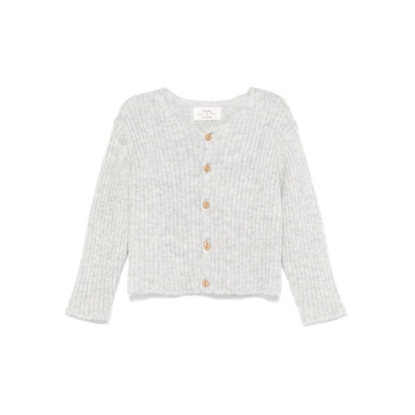 ribbed-knit cardigan