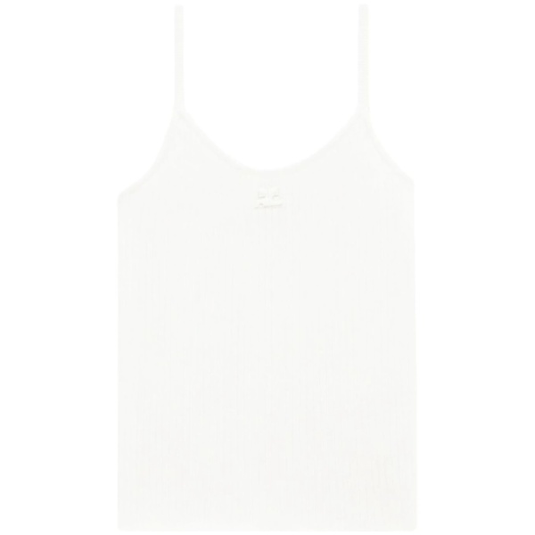 ribbed-knit tank-top