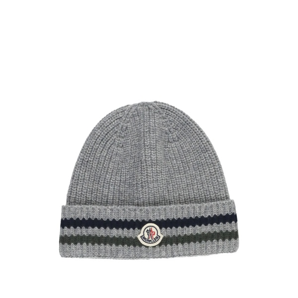 ribbed-knit wool beanie