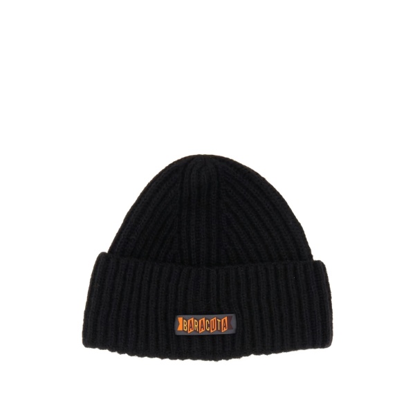 ribbed logo beanie