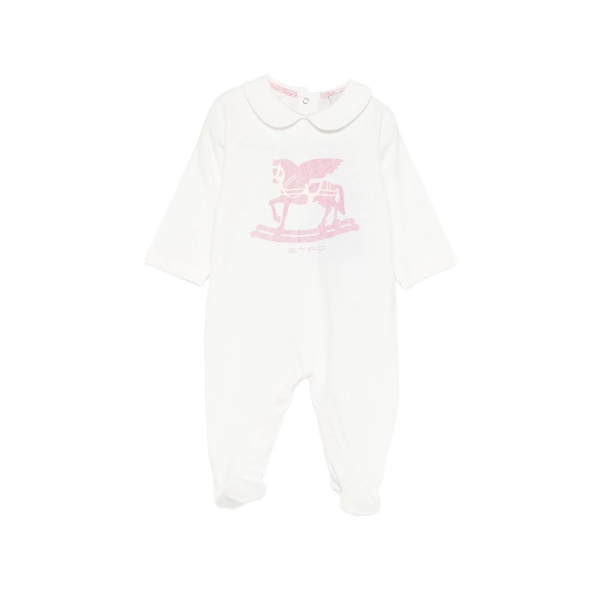 rocking-horse print babygrow set of three