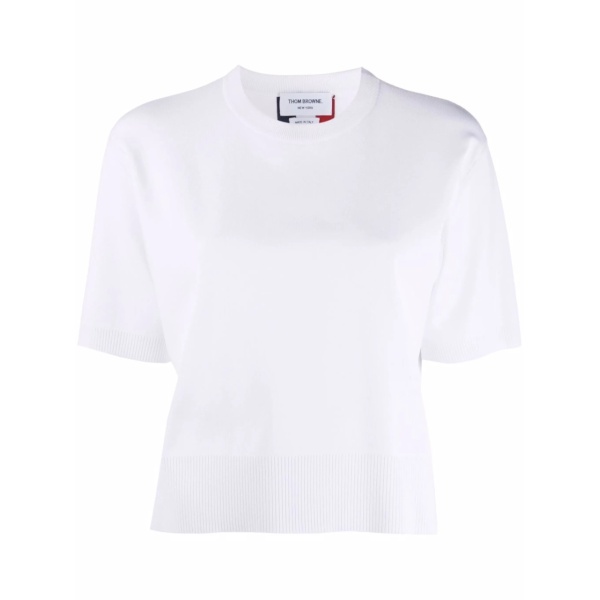 RWB intarsia-knit top