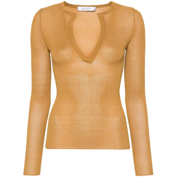 Saggina ribbed silk jumper