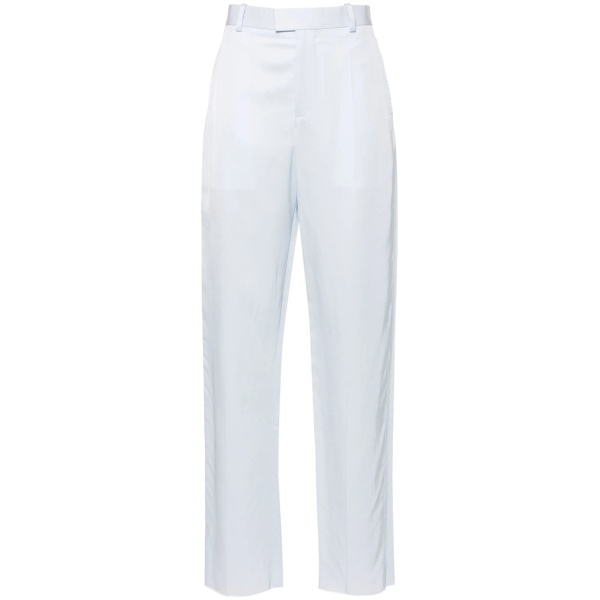 satin straight-leg trousers