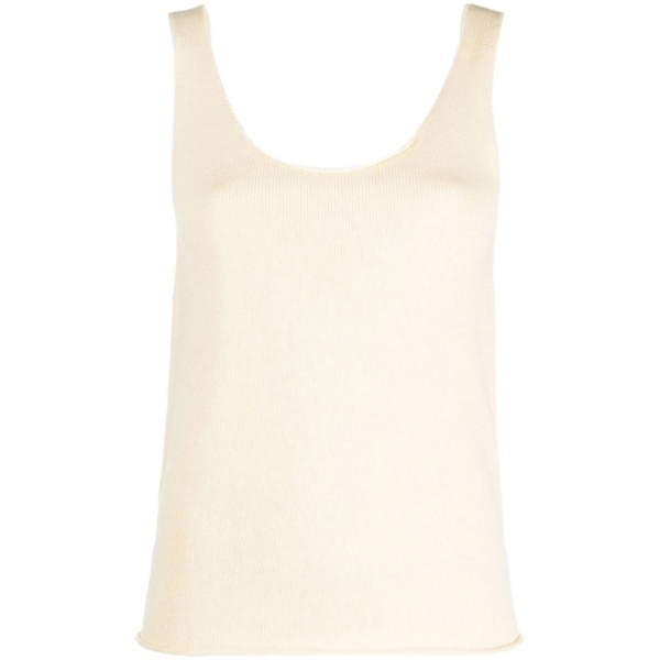 scoop neck knitted vest top