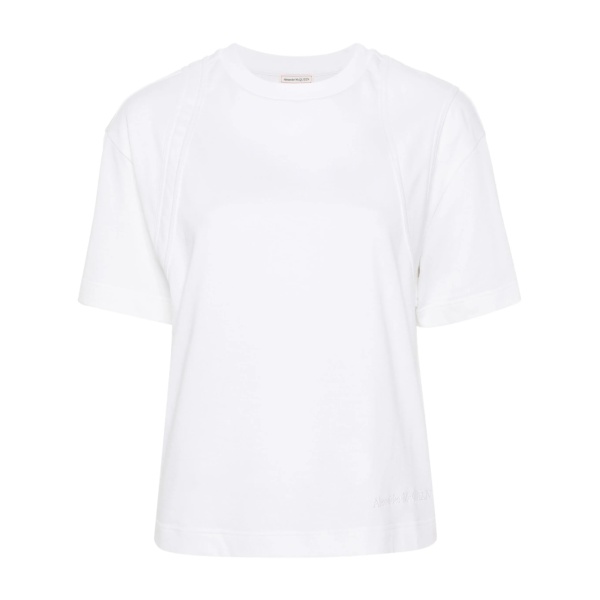 seam-detailed T-shirt