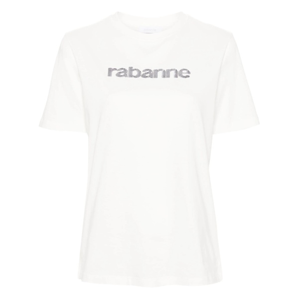 sequined-logo cotton T-shirt
