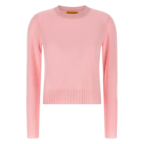 Shrunken crew-neck sweater