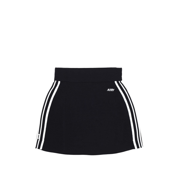 side-stripe mini skirt