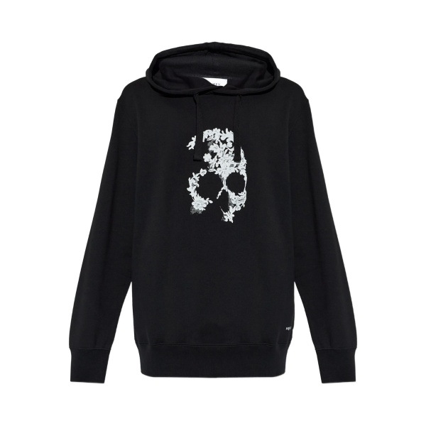 skull-print hoodie