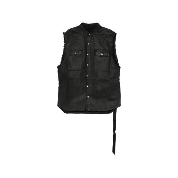 sleeveless denim gilet