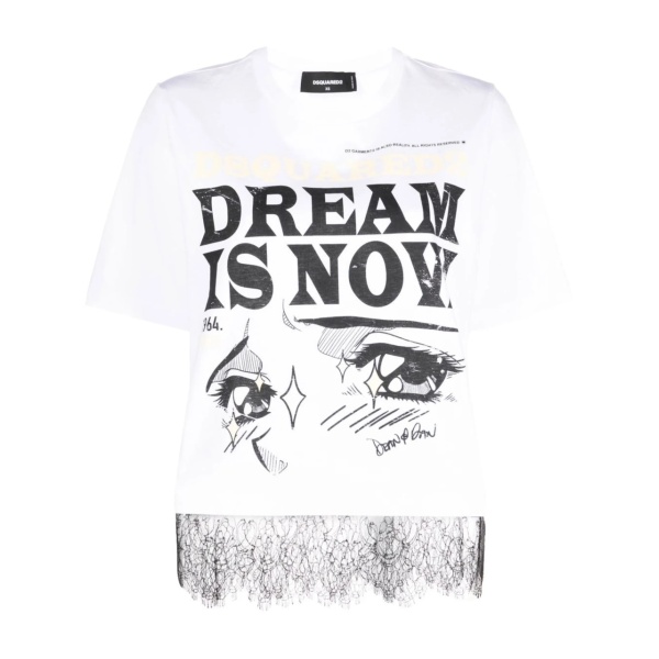 slogan graphic-print T-shirt