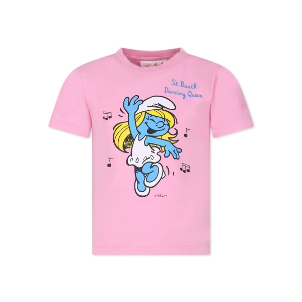 Smurfette-print cotton T-shirt