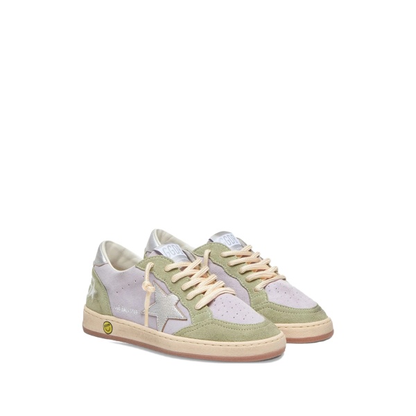 star-patch lace-up sneakers