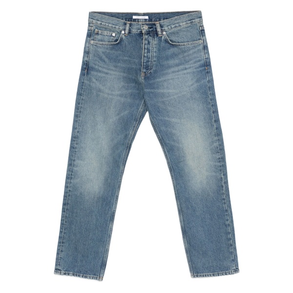 straight-leg jeans