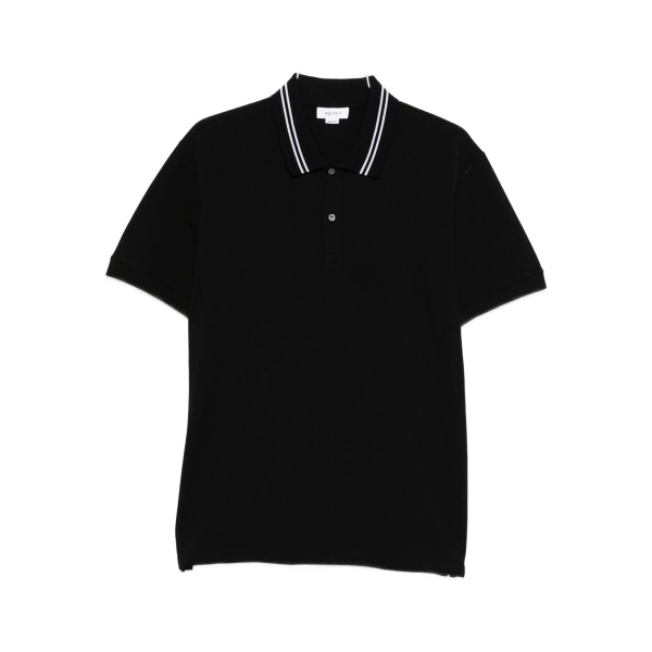 stripe-detail polo shirt