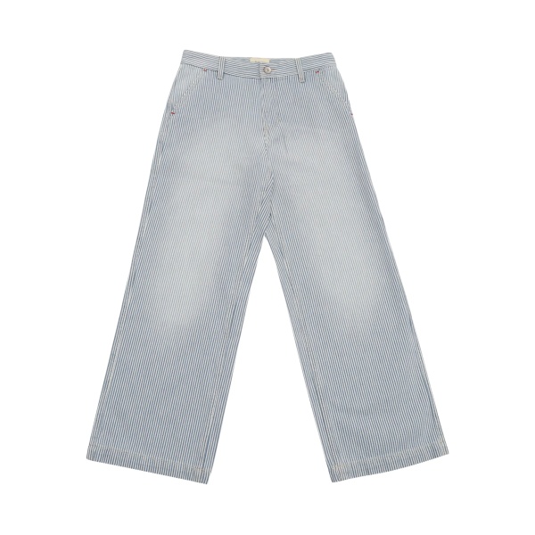 striped cotton trousers