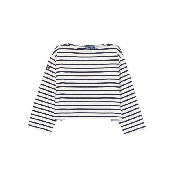 striped-pattern sweatshirt
