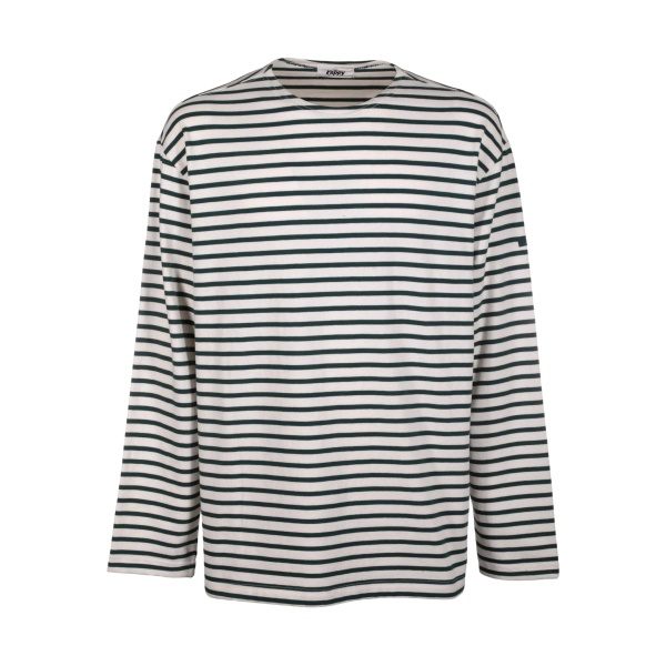 striped round-neck T-shirt