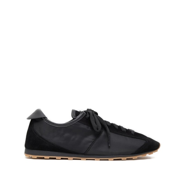 suede-panel nylon trainers