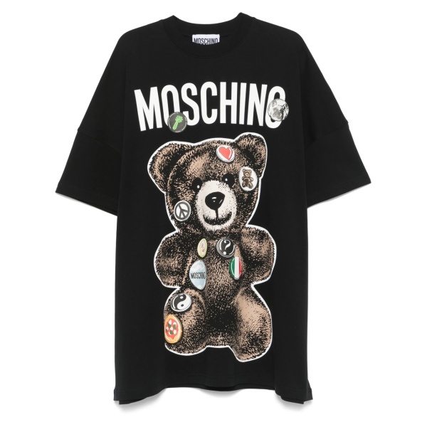 Teddy Bear-print mini dress