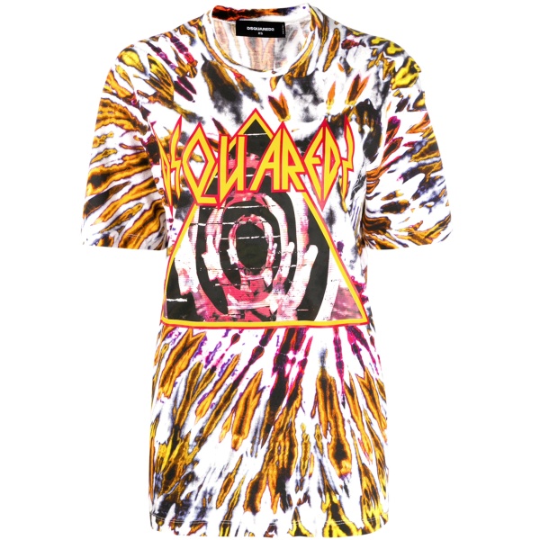 tie-dye print t-shirt